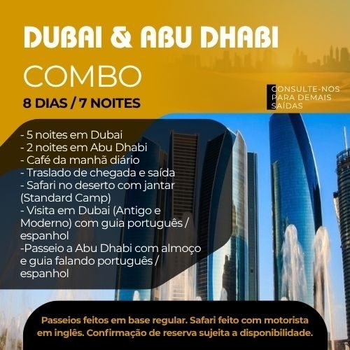 Dubai e Abu Dhabi - Combo