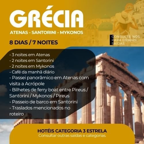Grécia - Atenas - Santorine e Mykonos