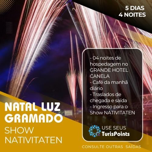 Natal Luz Gramado com Show Nativitaten