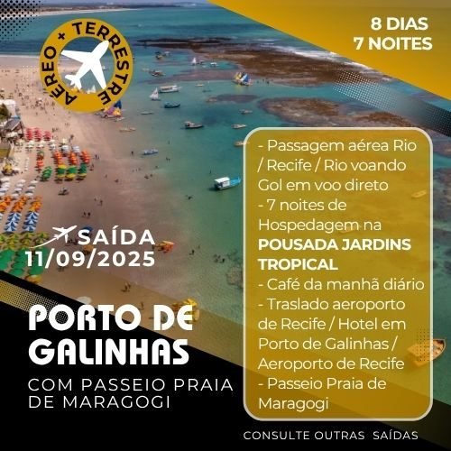 Porto de Galinhas - Aéreo e Terrestre