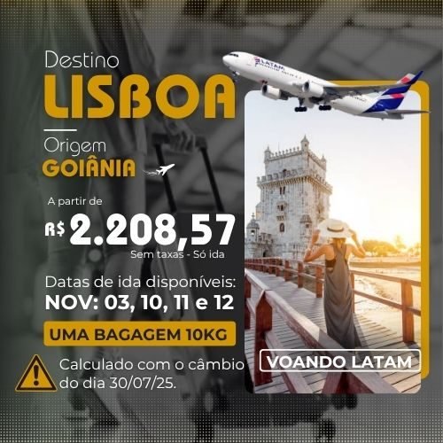 Promoção Aéreo GYN-LIS novembro - info 01A